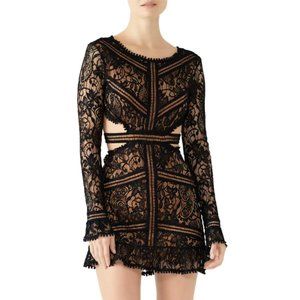 For Love and Lemons Black Emerie Cutout Dress (XS)